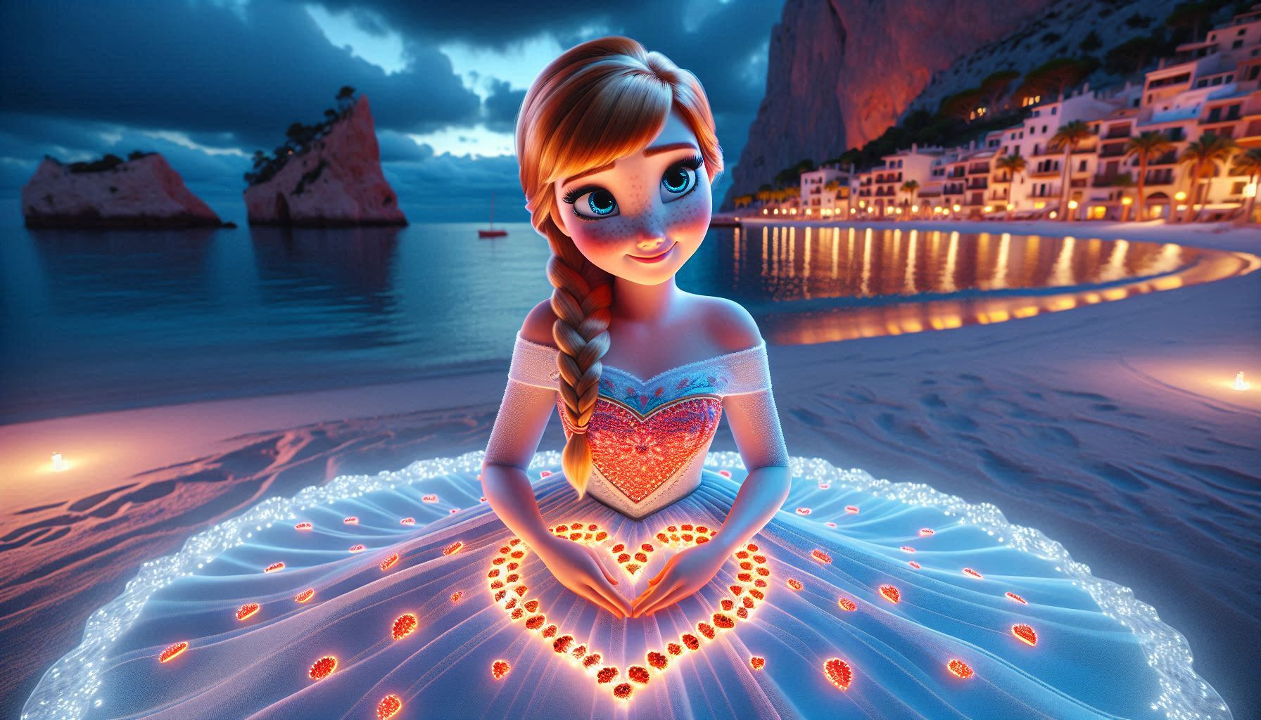 Anna on Mallorca beach