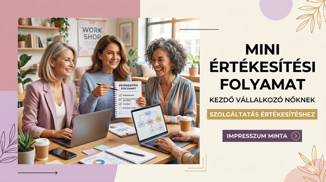 02/Mini értékesítési folyamat kezdő vállalkozó nőknek szolgáltatás értékesítéshez - impresszum minta
